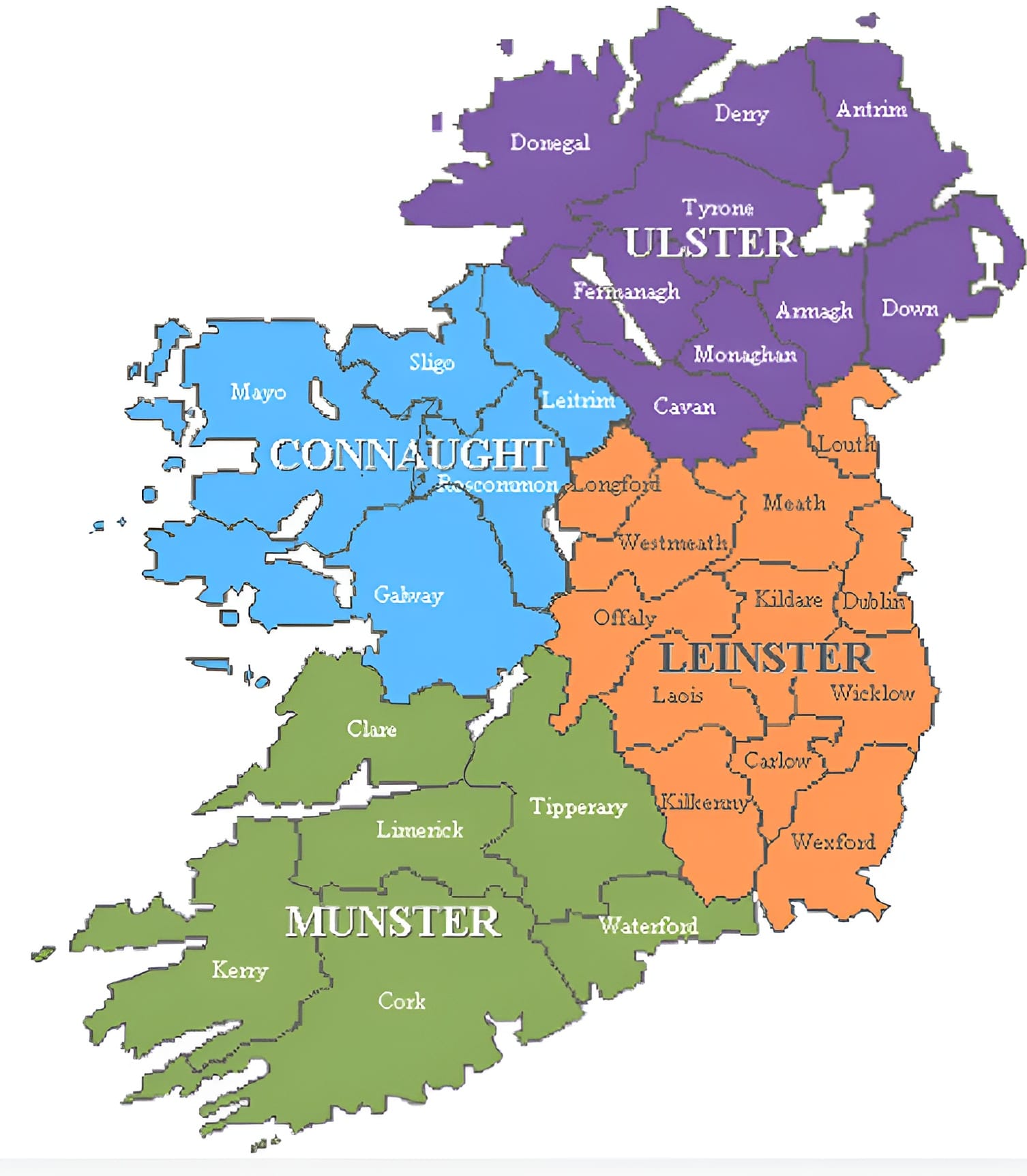 Map of Ireland