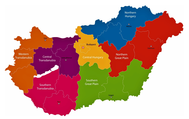 Map of Hungary