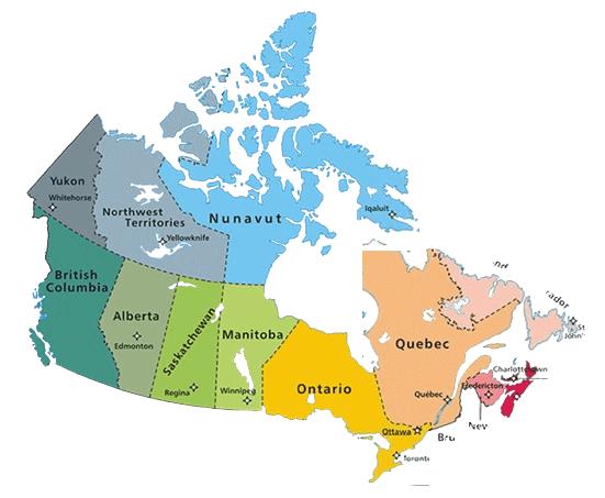 Map of Canada